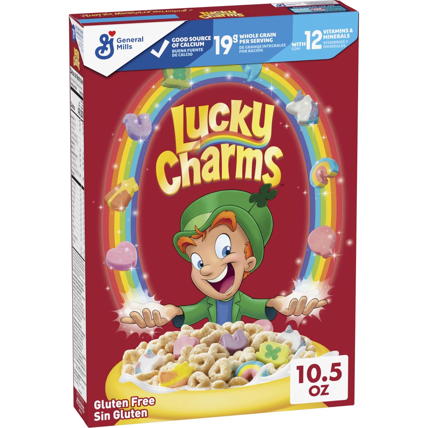General Mills Lucky Charms Frosted Toasted Oat Cereal with Marshmallows Cereal 297g