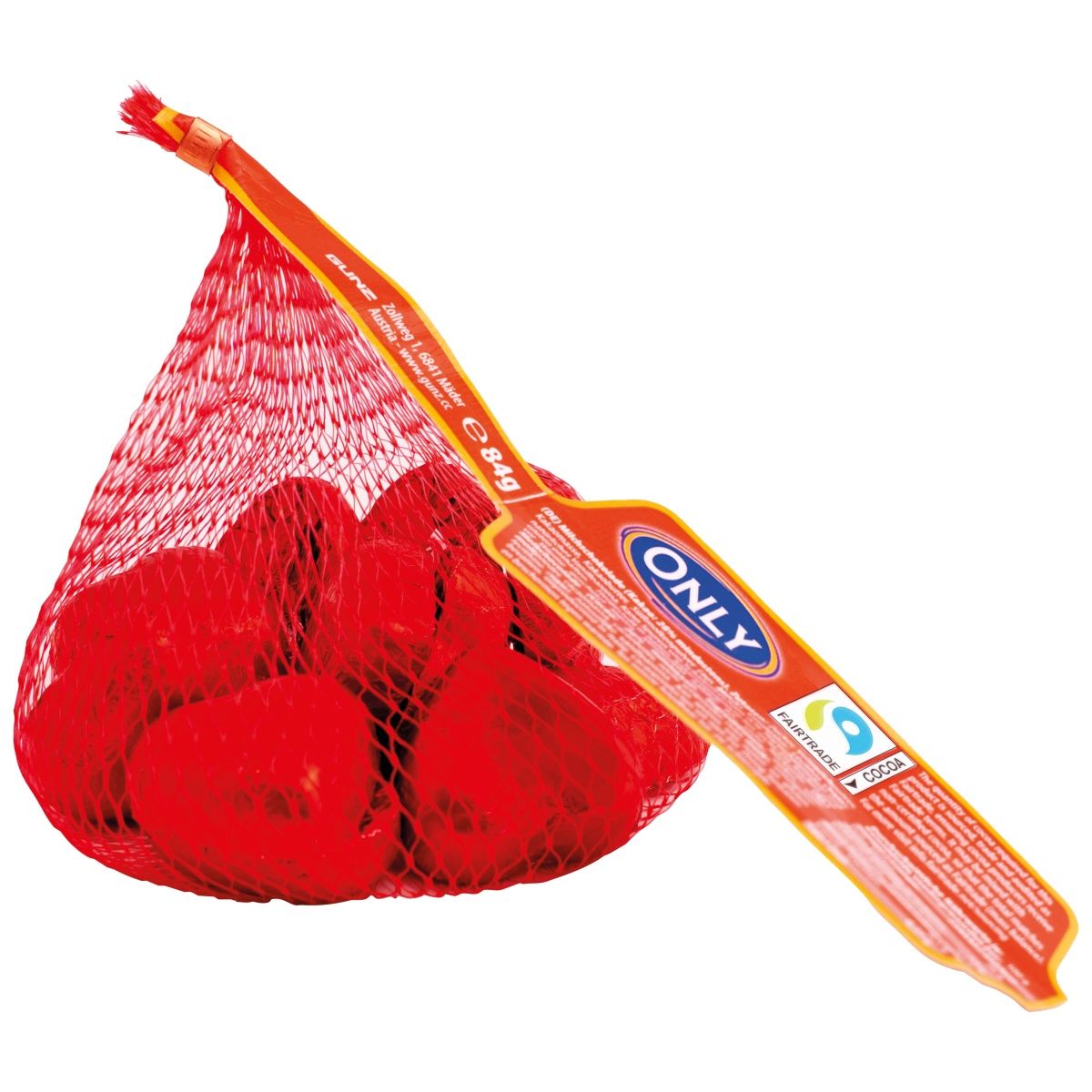 Only Heart Chocolate Bag 84g