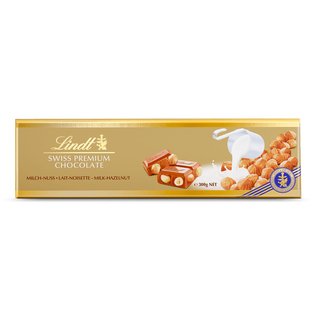 Lindt Hazelnut Milk Chocolate 300g