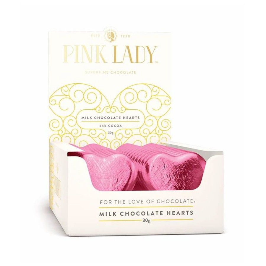 Pink Lady Pink Heart Milk Chocolate 30g