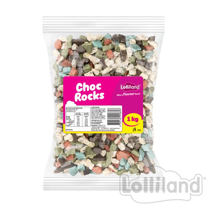 Lolliland Family Choc Rocks Bag 1kg