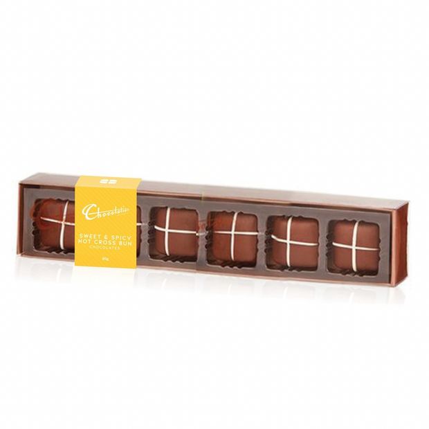 Chocolatier Hot Cross Bun Chocolates 6 Pack 80g