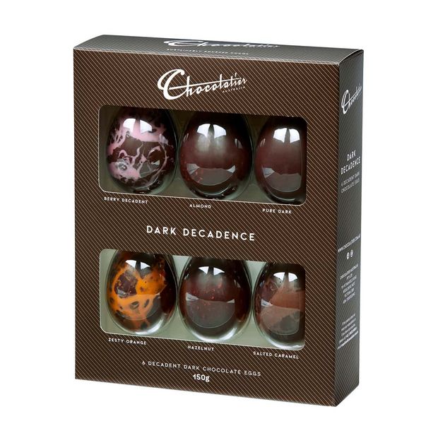 Chocolatier Dark Decadence Egg Selection 6 Pack 150g