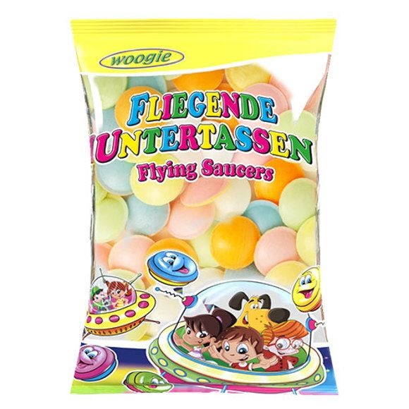 Woogie Sherbet filled Flying Saucers 42g