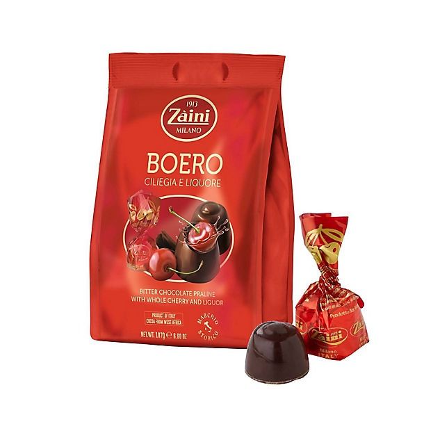Zaini Boero Chocolates Cherry In Liquor 187g