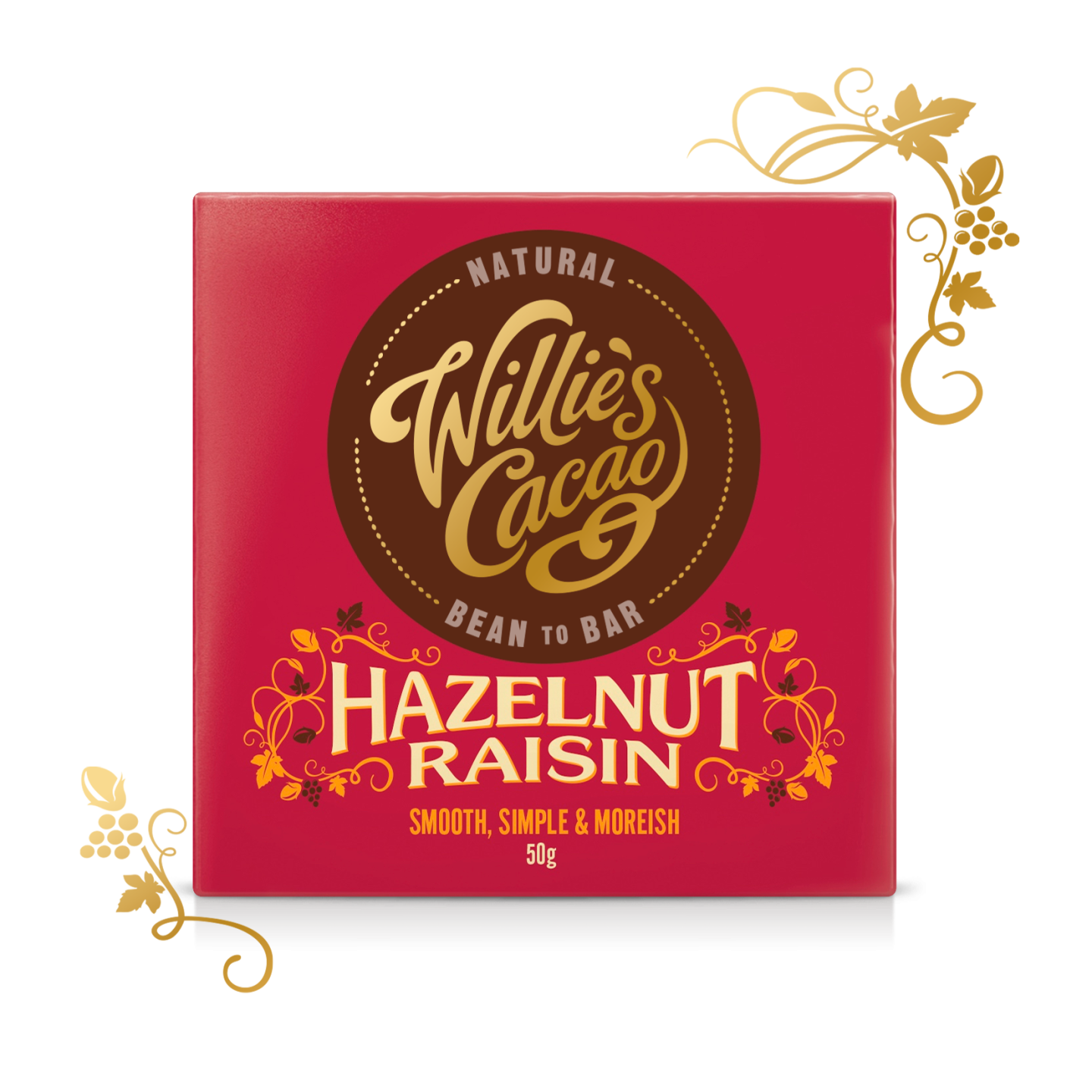 Willie's Cacao Hazelnut Raisin Peruvian 70 Dark Chocolate 50g