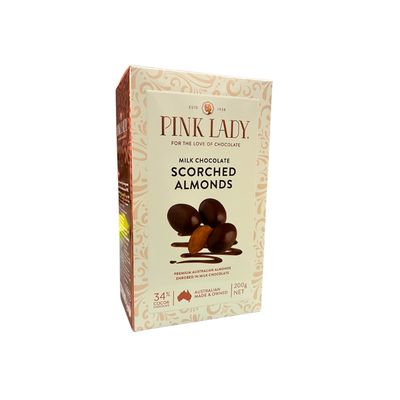Pink Lady Milk Chocolate Scorched Almonds 200g