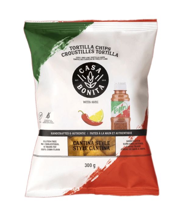 Casa Bonita Tajín Chilli &amp; Lime Tortilla Corn Chips 300g