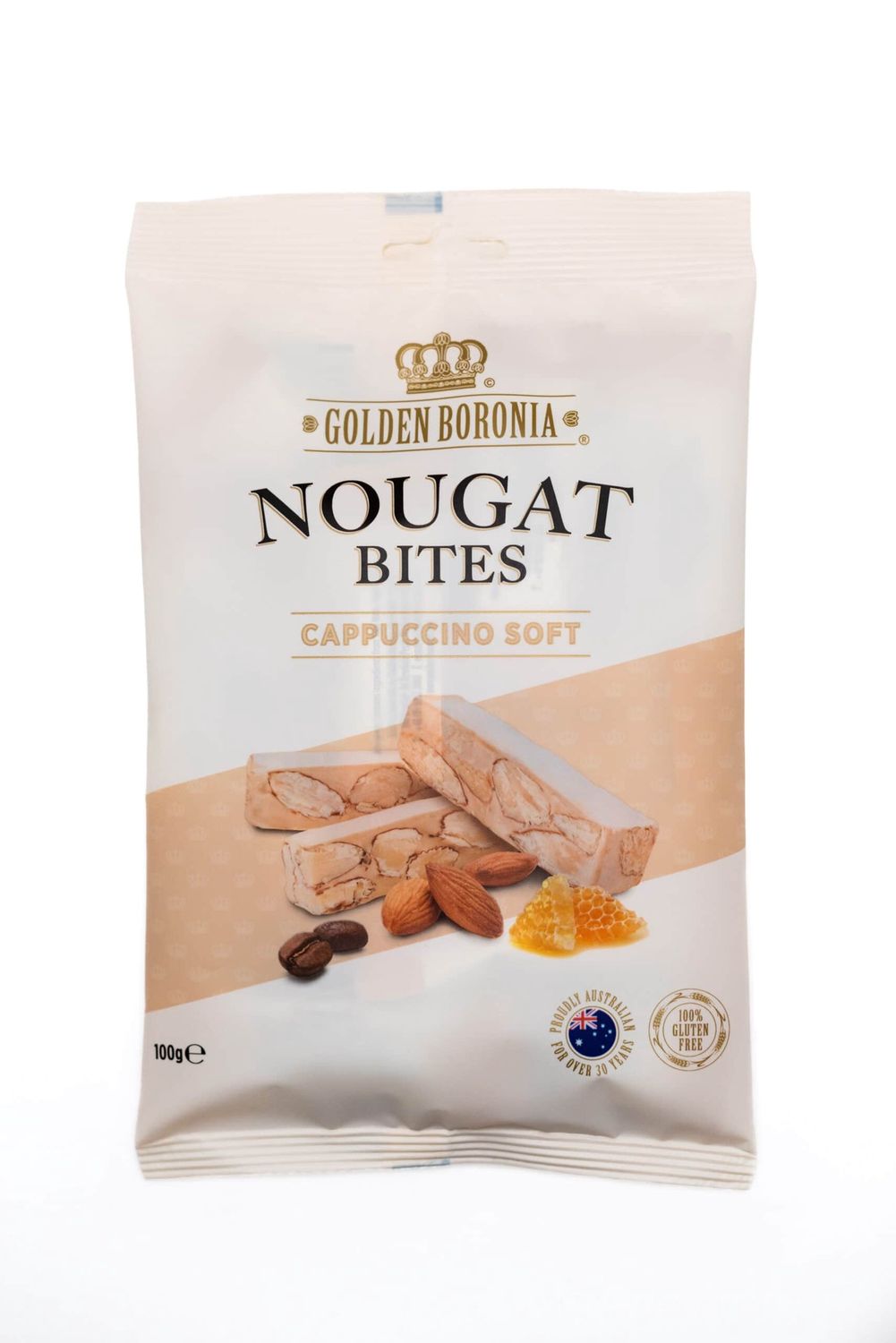 Golden Boronia Nougat Bites Cappuccino Soft 100g
