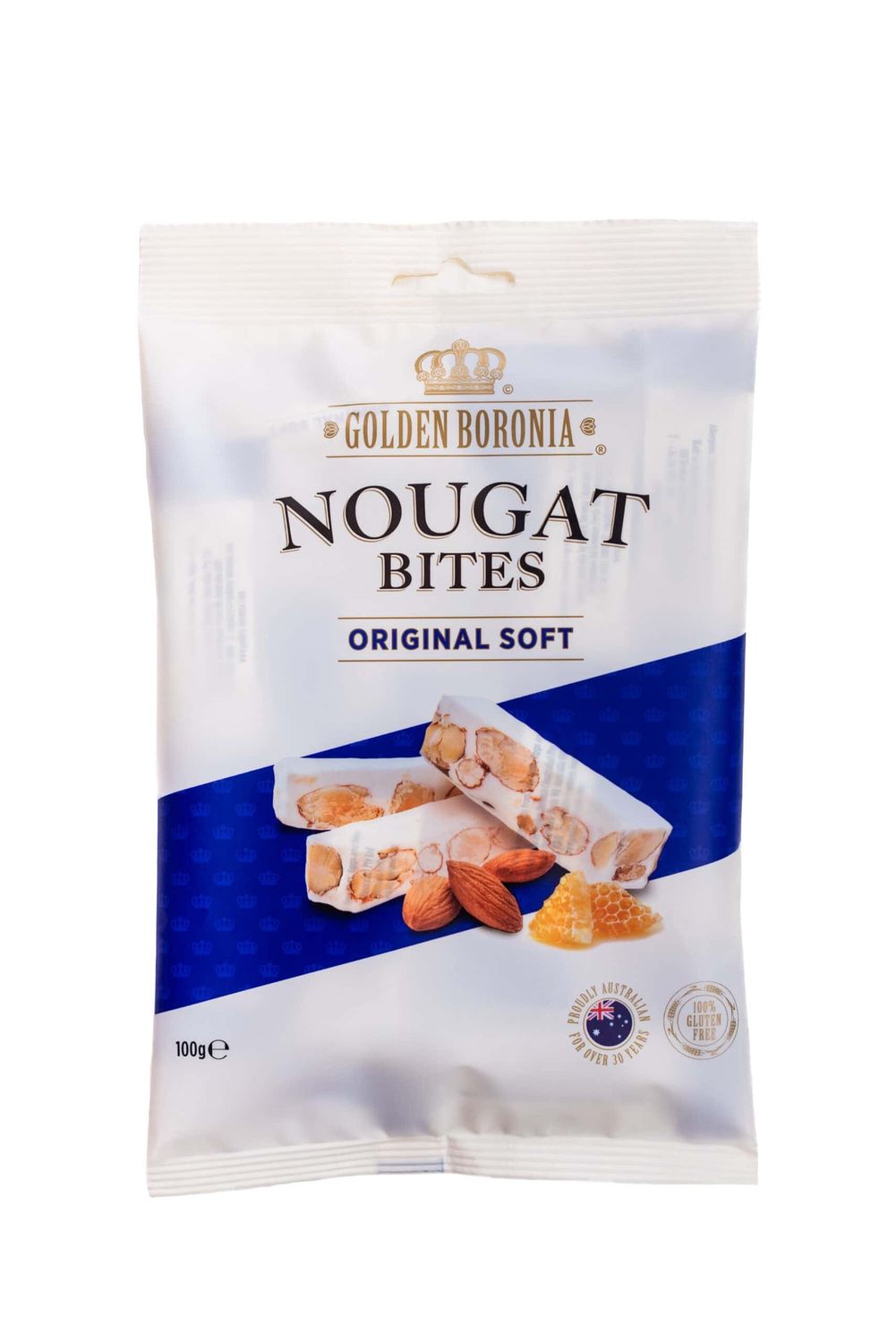 Golden Boronia Nougat Bites Original Soft 100g