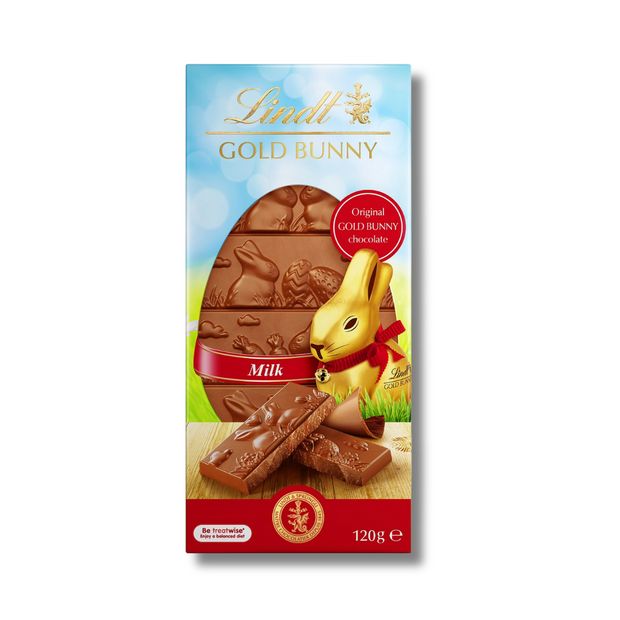 Lindt Gold Bunny Milk Chocolate Block 120g