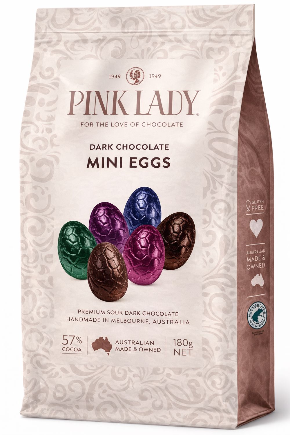 Pink Lady -Mini Dark Chocolate Eggs 180g