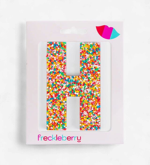 Freckleberry Milk Chocolate Freckle Letter H 40g
