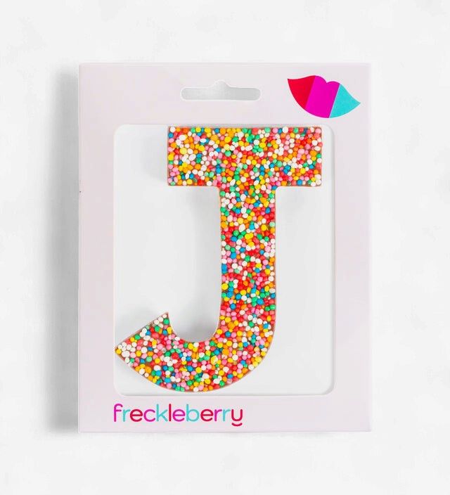 Freckleberry Milk Chocolate Freckle Letter J 40g