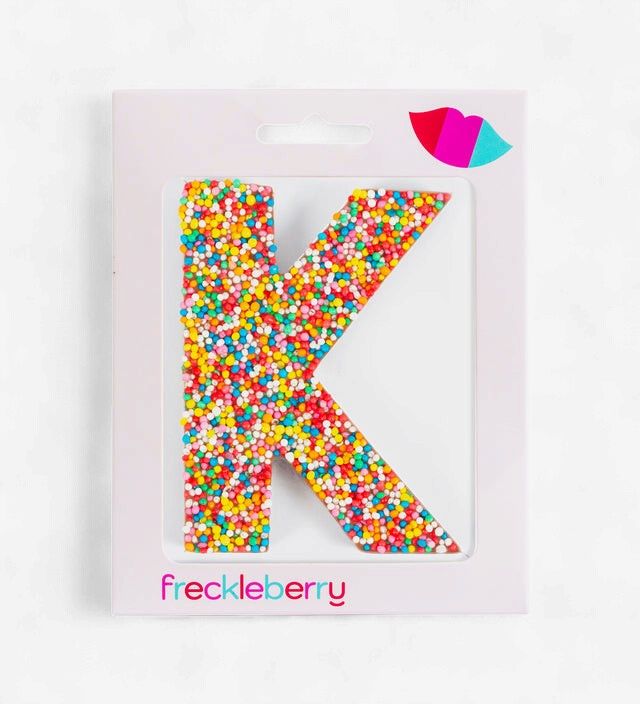 Freckleberry Milk Chocolate Freckle Letter K 40g