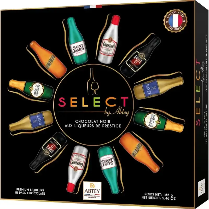 abtey select chocolate liqueurs 210g