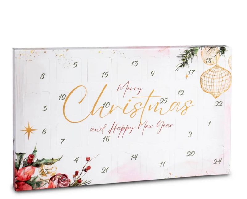 Calendrier de l'avent fleur de noël