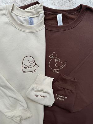 Duck + Goose with Knife Matching Set for couples &amp; besties - custom sleeve option