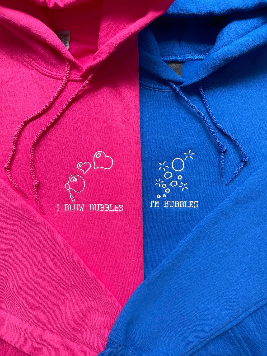 I Blow Bubbles - I&#39;m Bubbles Matching Embroidery Set - custom sleeve option