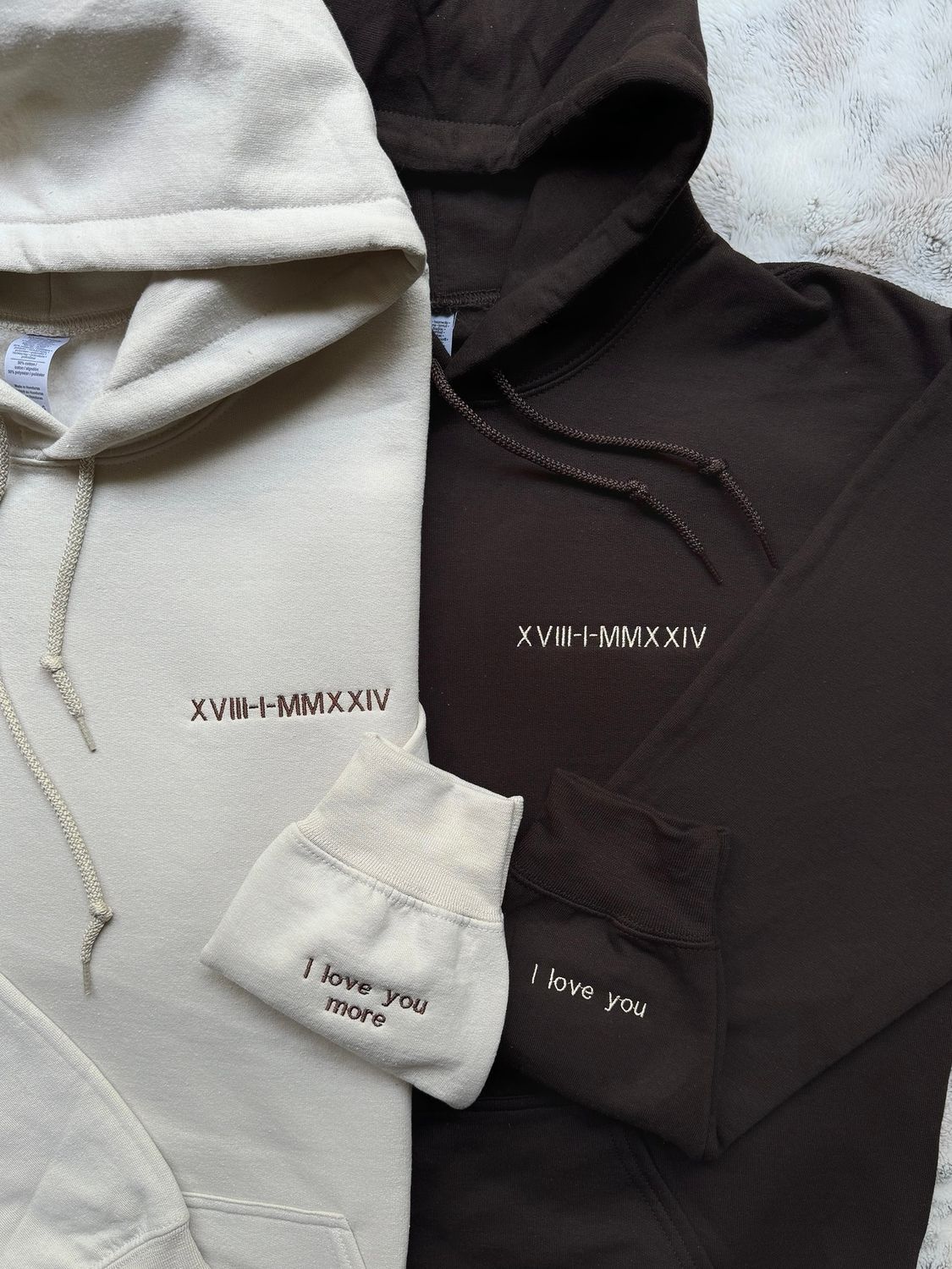 Roman Numerals Anniversary Date Matching Couples Set