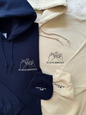 Pinky Promise Matching Set - custom sleeves &amp; roman numerals under design option