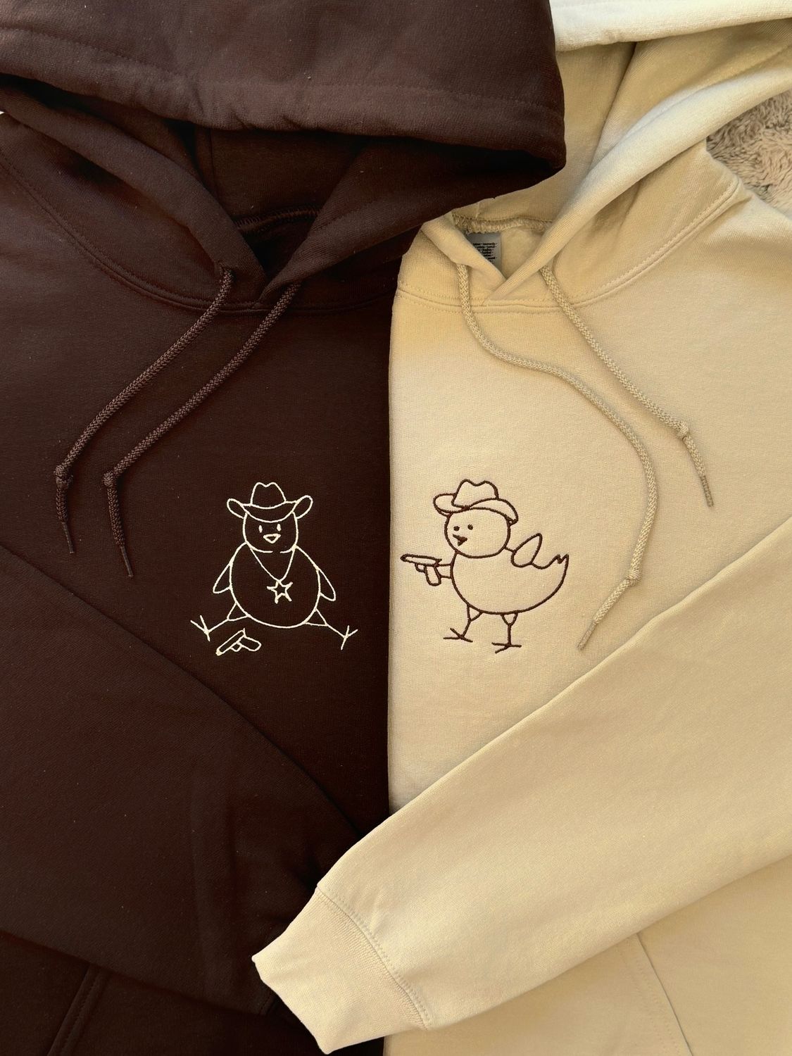 Chick Sheriffs Couples/ Besties Embroidery Set - custom sleeve option