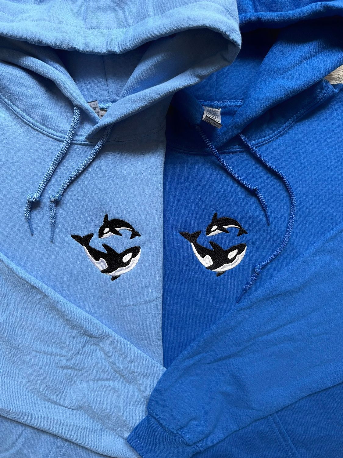 Killer Orca Love Matching Embroidery Set - custom sleeves &amp; roman numerals under design option