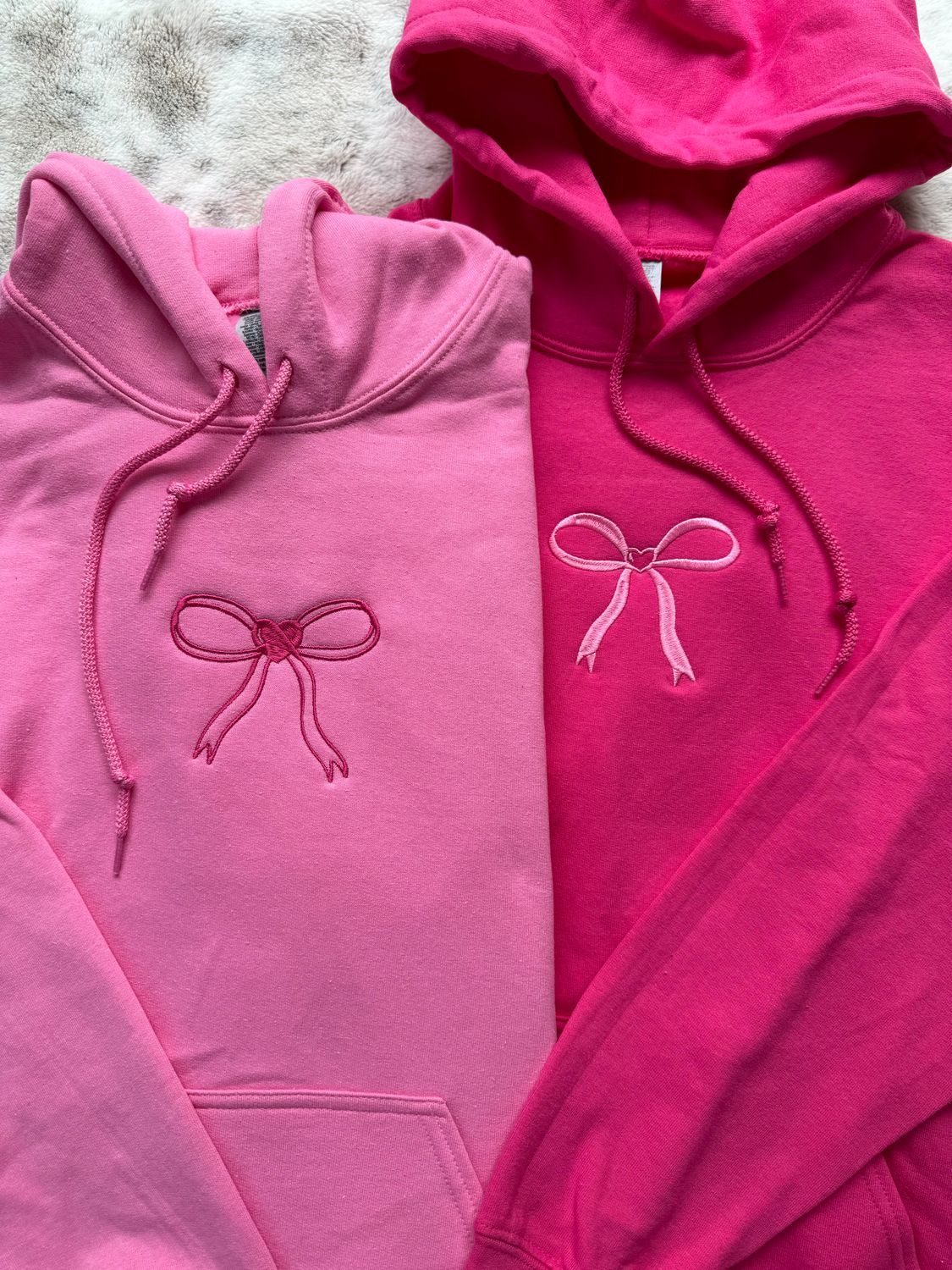 Bow Ribbon Heart Coquette Matching Set for besties - custom sleeve option
