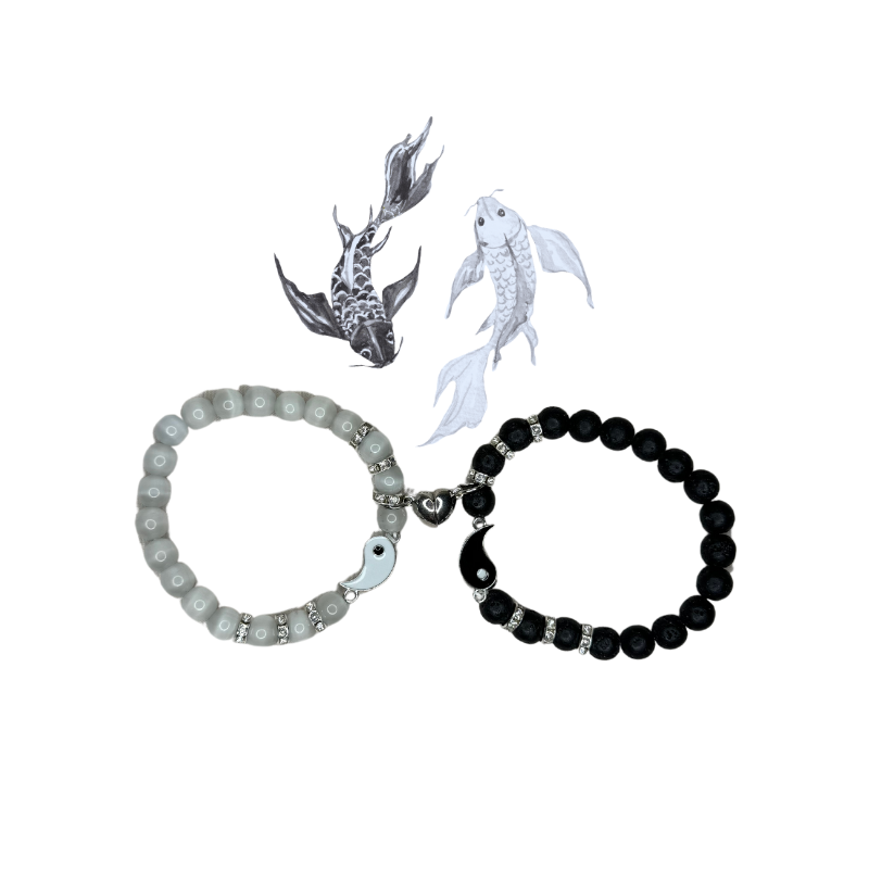 Yin &amp; Yang Matching Bracelets for Couples and Besties
