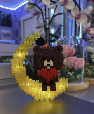 Light Up Bear Lego Gift