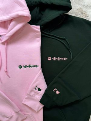 Custom Spotify Song Code Matching Couples/ Besties Set - custom sleeve option
