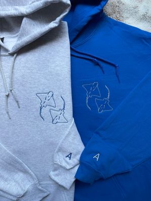 Stingray Love Matching Embroidery Set - custom sleeves &amp; roman numerals under design option
