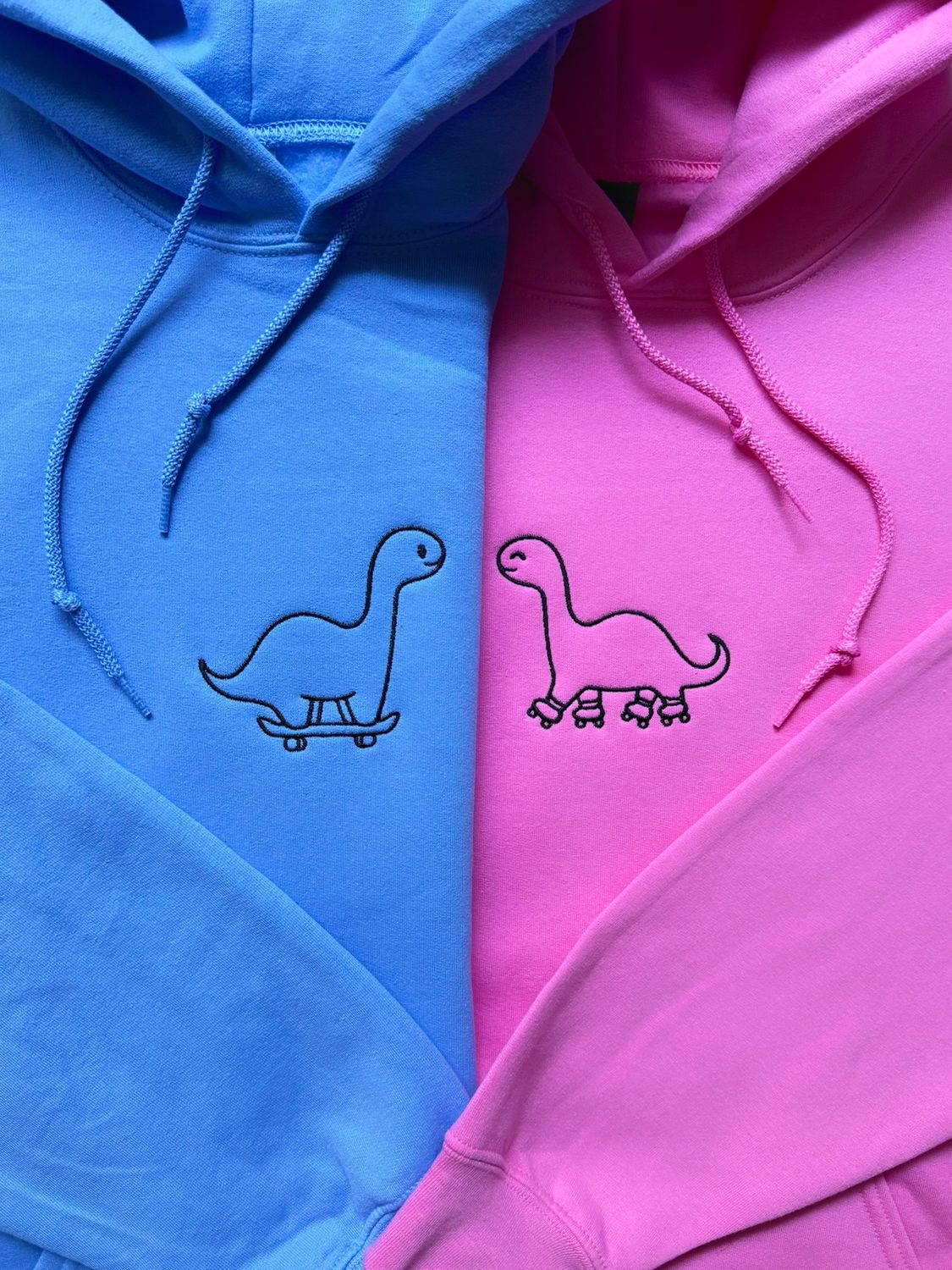 Dino Skaters Matching Set for couples &amp; besties - custom sleeve option