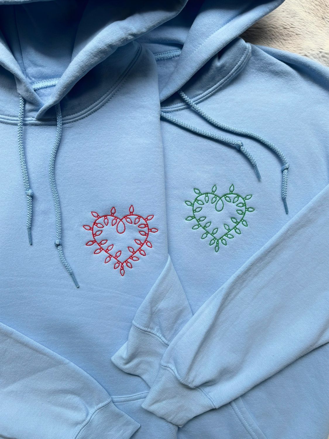 Christmas Lights Matching Set - custom sleeves &amp; roman numerals under design option