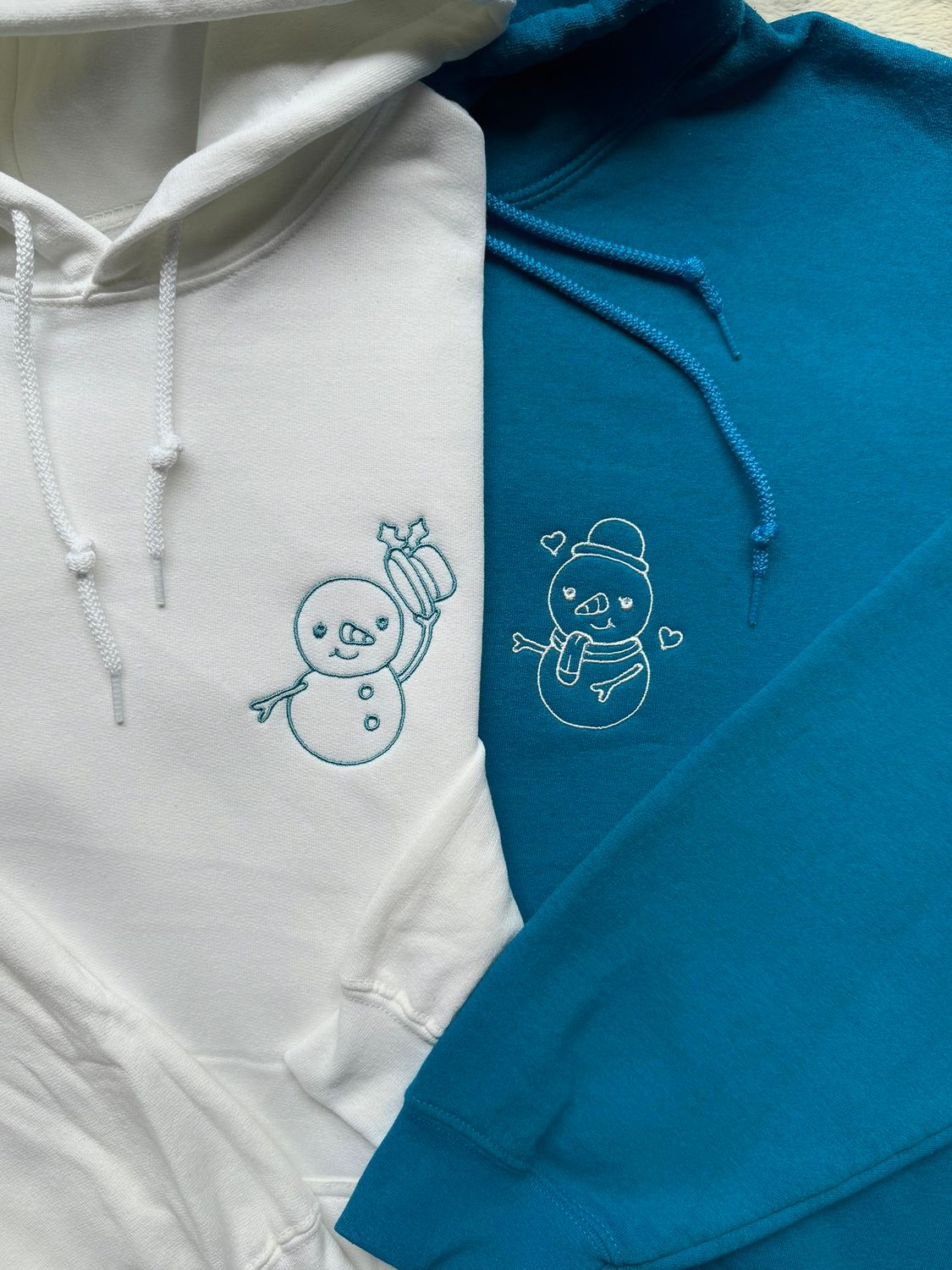 Snowman &amp; Snow-woman Love Matching Set - custom sleeve option