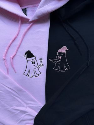 Festive Xmas Ghost Stoners Matching Set - custom sleeve option
