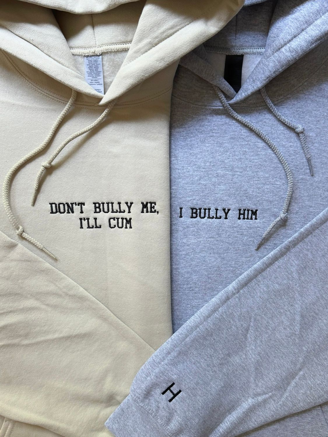 INDIVIDUAL Don&#39;t Bully Me I&#39;ll Cum - I bully Him/ Her Embroidery