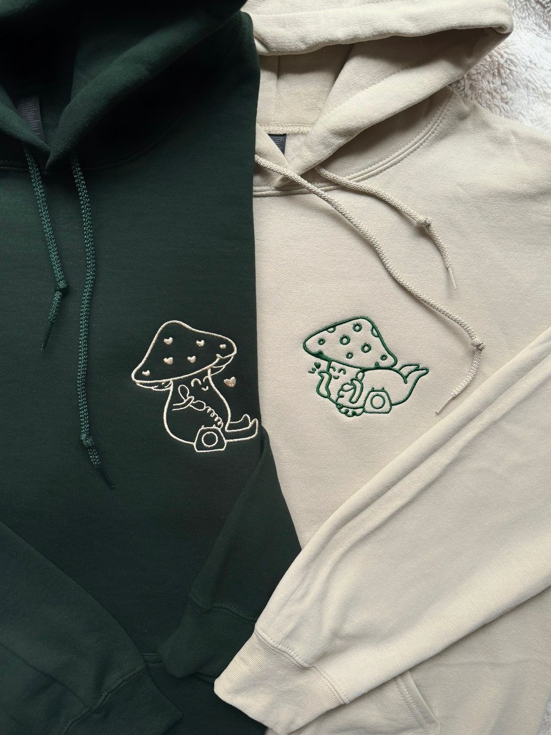 Late Night Mushroom Calls Matching Couples/ Besties Set - custom sleeve option