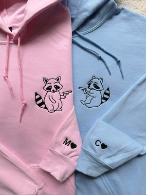 Raccoon Guns Matching Set - custom sleeve option