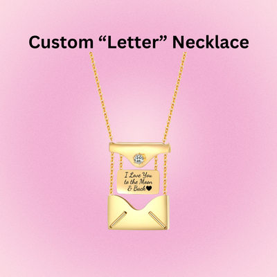 &quot;Love Letter&quot; Custom Engraved Chain Necklace