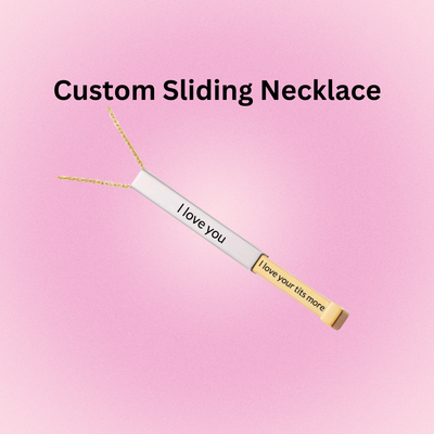 PREORDER - Custom Engraved Sliding Necklace
