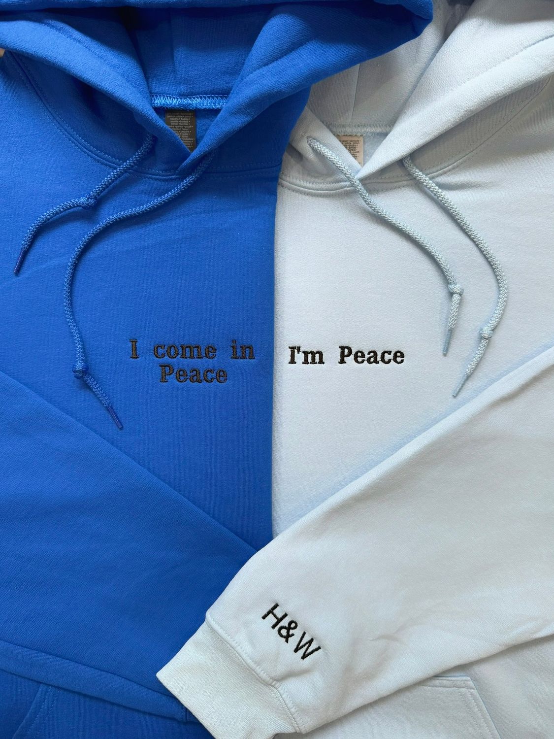 I Come in Peace ~ I&#39;m Peace Matching Embroidery Set
