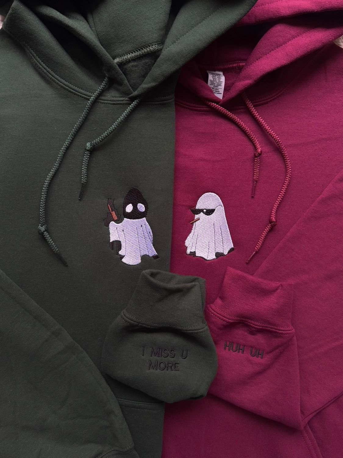 Ghost Partners In Crime Matching Embroidery Set - custom sleeves &amp; roman numerals under design option