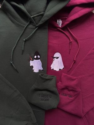 Ghost Partners In Crime Matching Embroidery Set - custom sleeves &amp; roman numerals under design option
