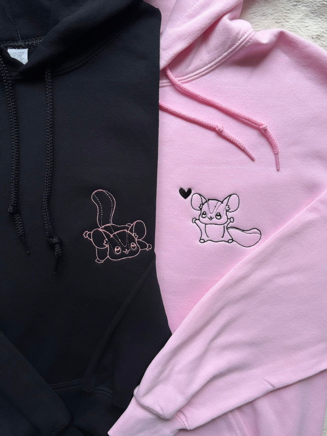 Sugar Glider Love Matching Embroidery Set - custom sleeve option