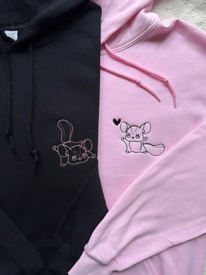 Sugar Glider Love Matching Embroidery Set - custom sleeve option