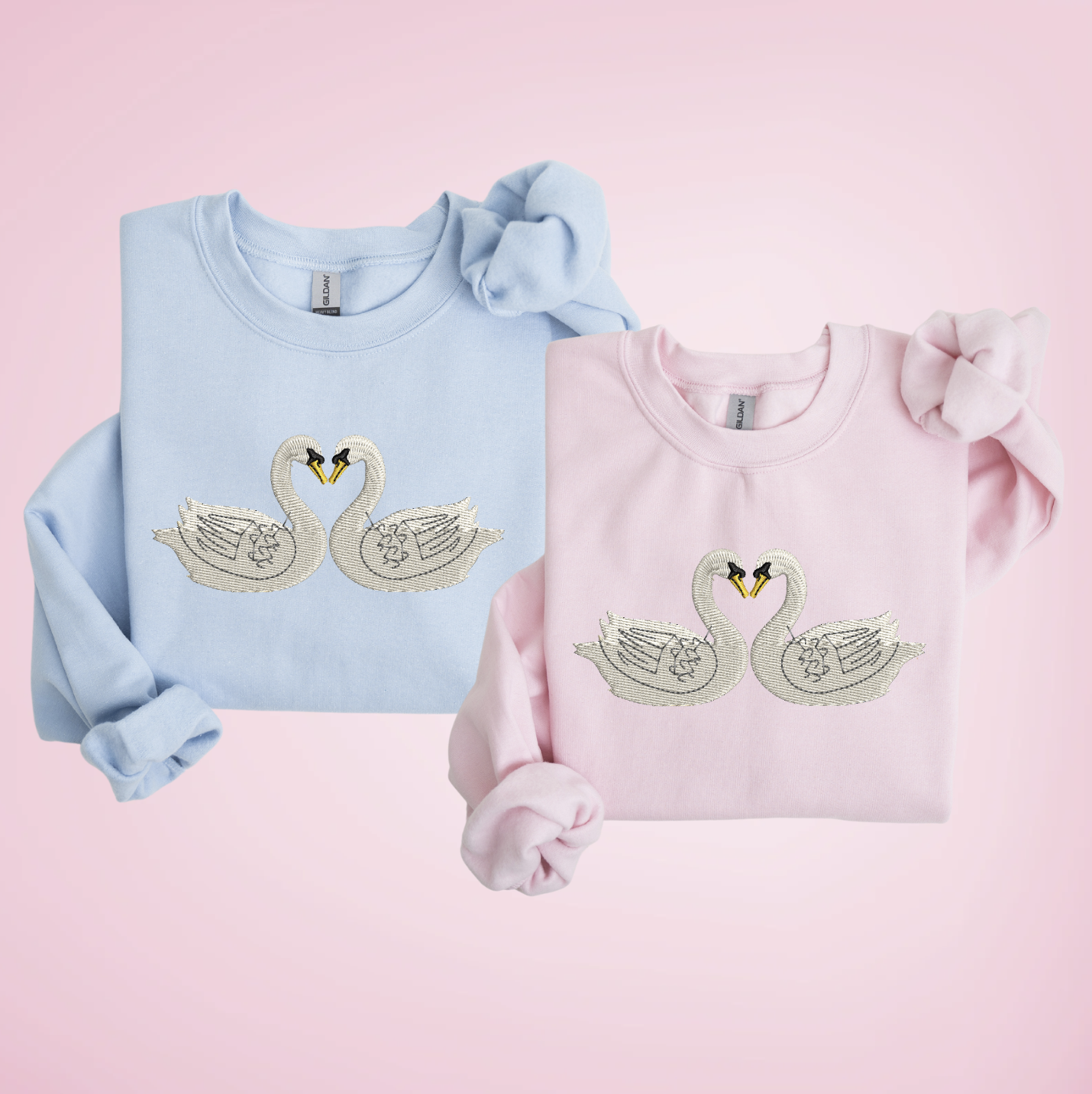 Swan Love Matching Set - custom sleeves &amp; roman numerals under design option
