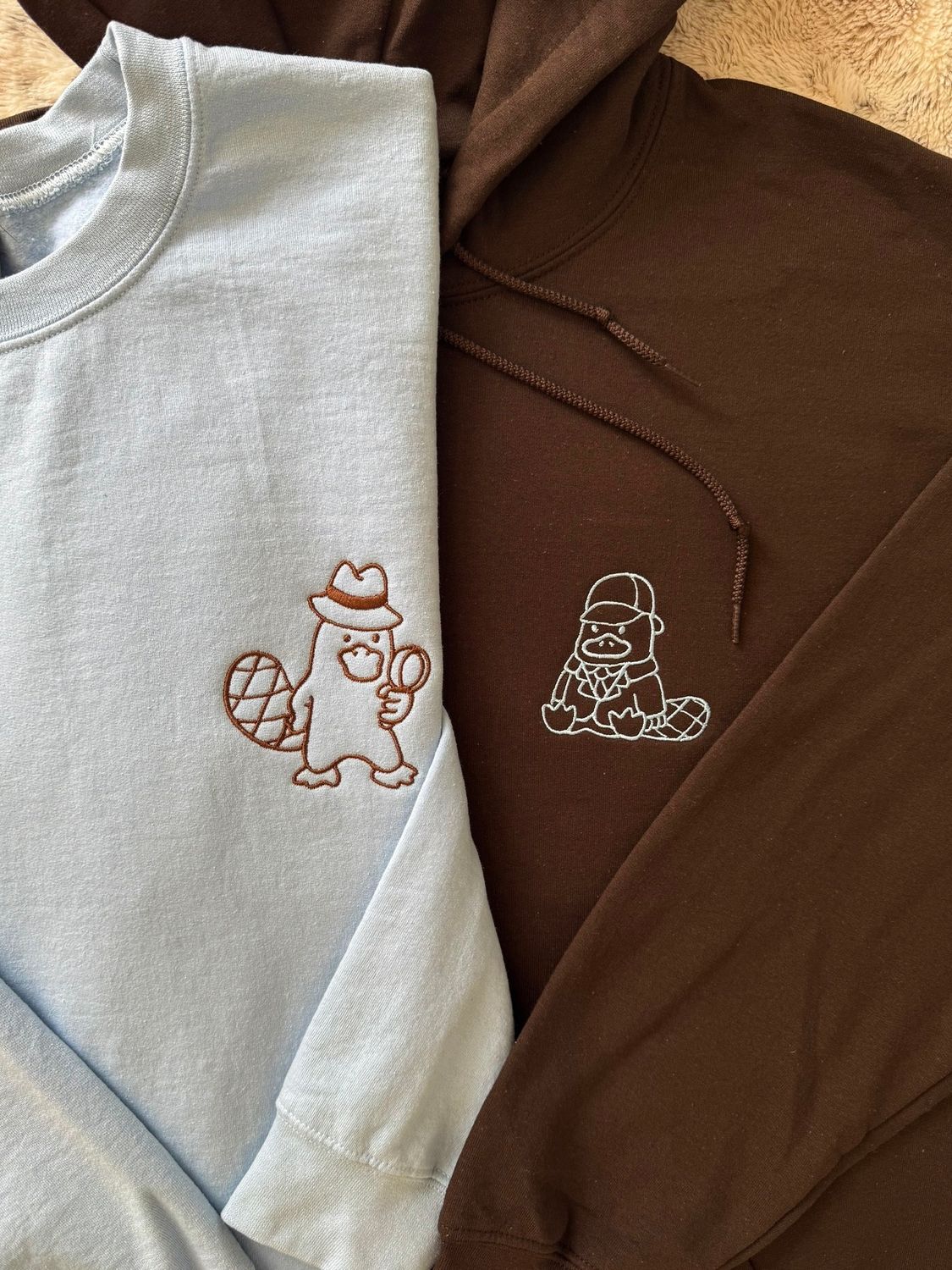Platypus Detectives Matching Set - custom sleeve option