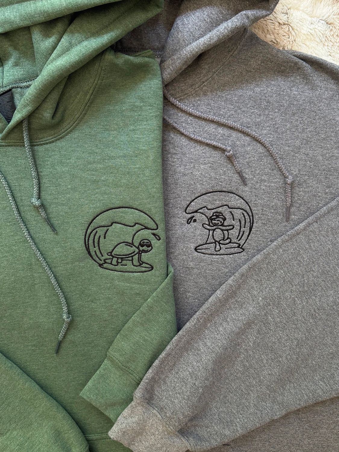 Surfs Up Turtles Matching Couples/ Besties Set - custom sleeve option