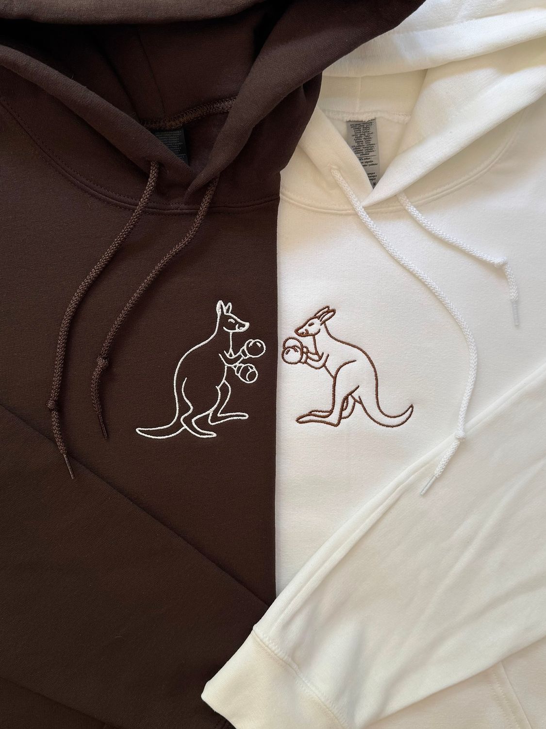Kangaroos Boxing Custom Embroidery Set - custom sleeve option